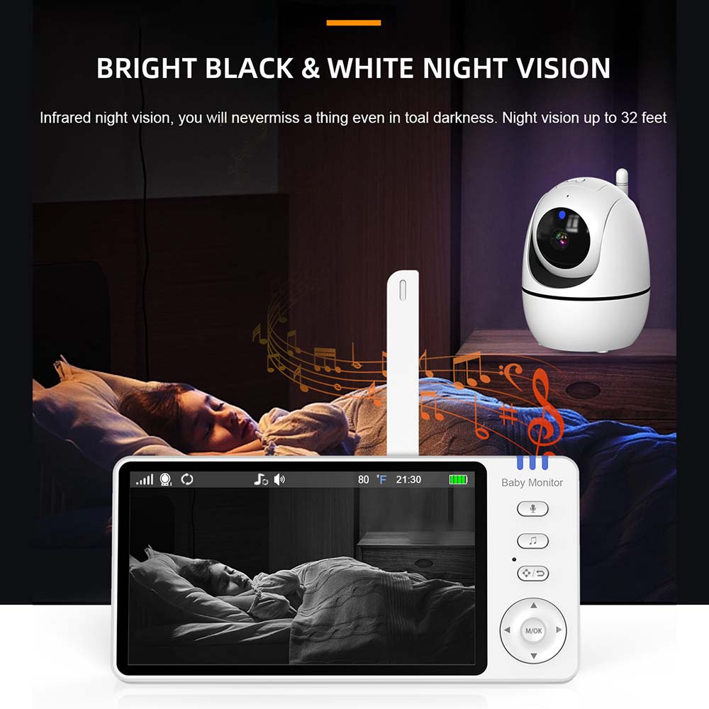 Monitor Bayi Video 5 Inch, Aud - Baby Products Video ulasan dan harga