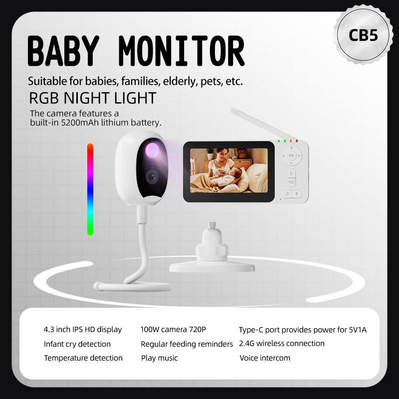 Kamera Monitor Bayi Cerdas 4,3 - Baby Products Video ulasan dan harga