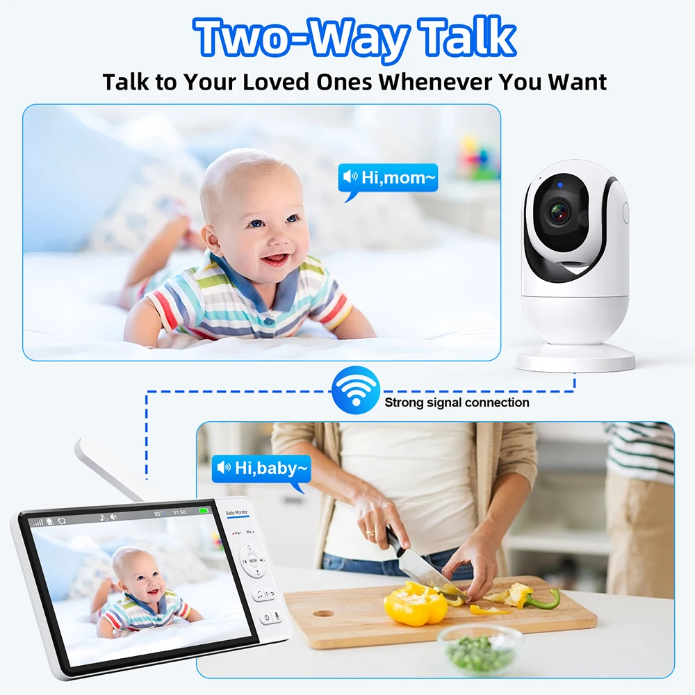 Tidak Ada WiFi Monitor Bayi 7  - Baby Products Video ulasan dan harga