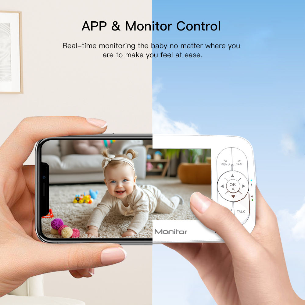 Kamera Bayi 5 Inci 2MP 1080P K - Baby Products Video ulasan dan harga