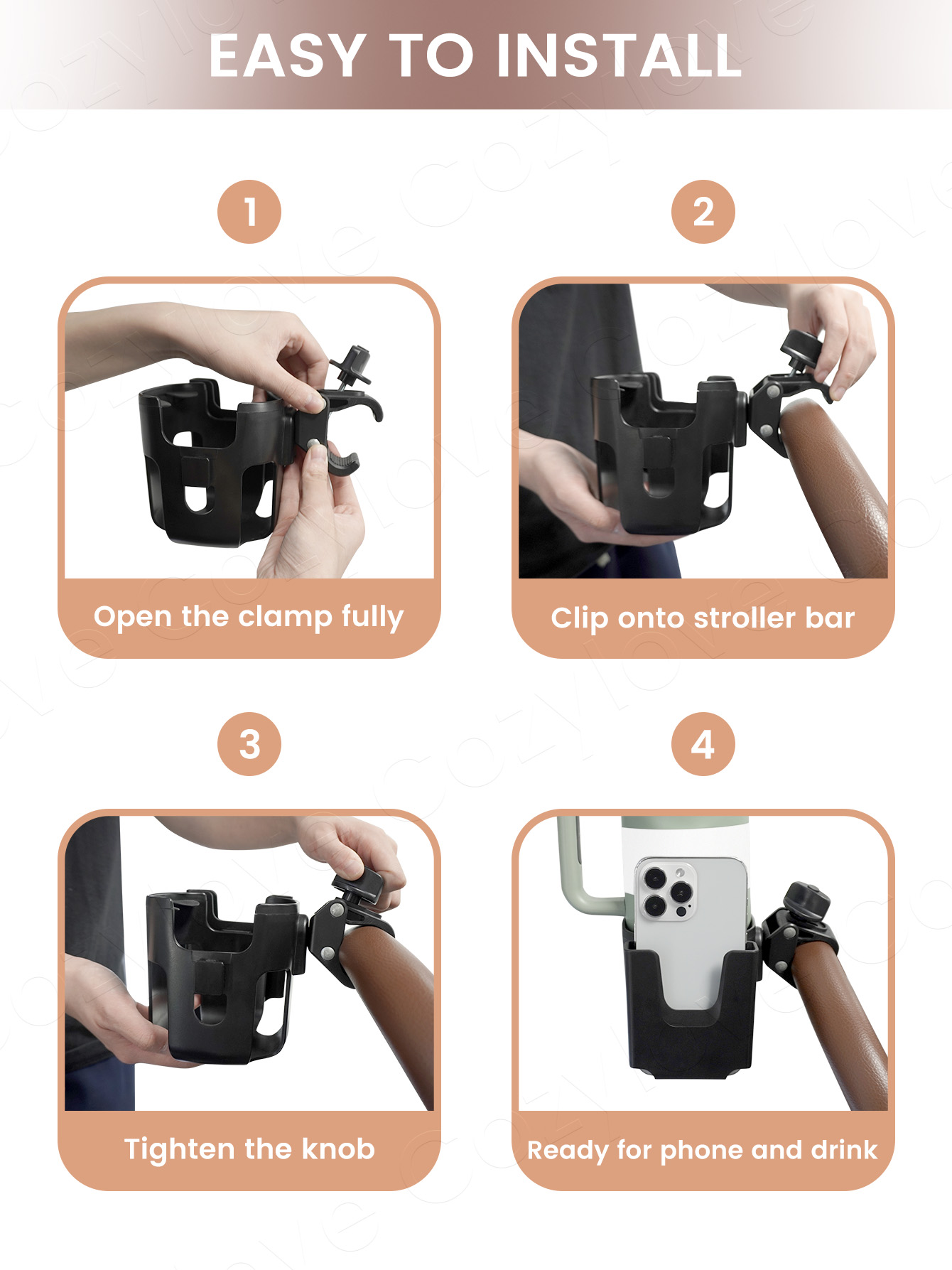 Tempat Cangkir Kereta Dorong U - Stroller Accessories ulasan dan harga